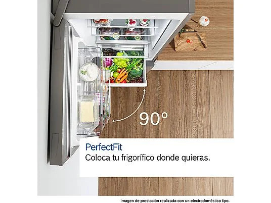 Frigorífico Combi Bosch KGN36VIEA - 326L, 186 cm Alto, No Frost, Cajón VitaFresh, Inox Antihuellas