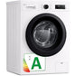 Lavadora LG F4X1009NWK - 9 kg, 1400 rpm, AI Direct Drive™, Steam™, Blanco Marfil