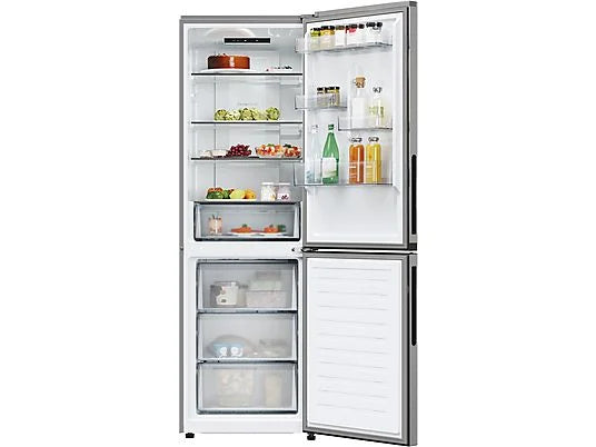 Frigorífico Combi Candy CNCQ2T618EX - 355L, 185 cm Alto, No Frost Total, App hOn, Inox
