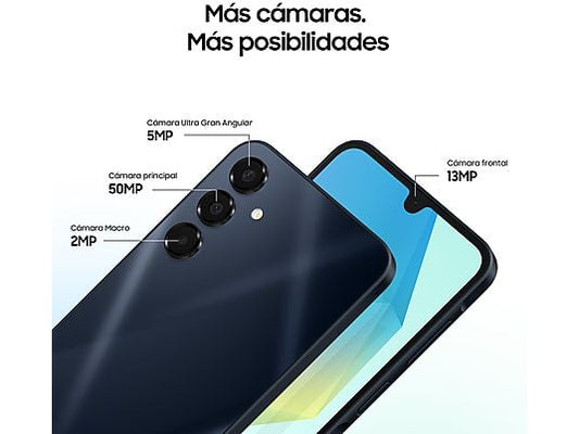 SAMSUNG Galaxy A16 LTE (128 GB) en Gris con 4 GB de RAM, pantalla Super AMOLED FHD+ de 6.7", procesador MediaTek Helio G99 Octa-core y batería de 5000 mAh