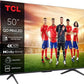 TCL 50C6KS - Televisor Mini LED 50" UHD 4K, Smart TV, AiPQ Pro Processor, Negro