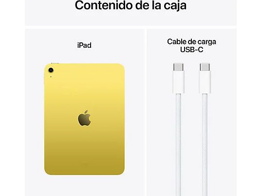 Apple iPad (11.ª generación) - 10.9" Retina, 128 GB, Wi-Fi, Chip A16 Bionic, amarillo