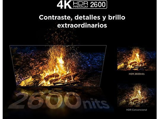 TCL 55C7K - TV QD-Mini LED 55" 4K UHD, AiPQ Pro, Google TV, 144 Hz, Negro