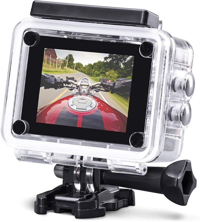 MIDLAND H3+ - Cámara deportiva Full HD 16 MP con estabilizador, Wi-Fi y función Dash Cam - Sumergible hasta 30m