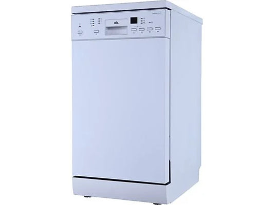 Lavavajillas OK. ODW 4541-1 E FS - 44.5 cm, 10 servicios, 7 programas, blanco, libre instalación