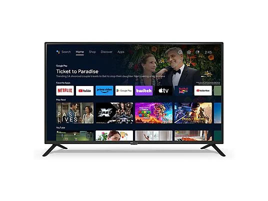TD SYSTEMS TV DLED 40" Full HD (PRIME40C19GLE) con Smart TV, Google TV, y Control por Voz (Hey Google) - Color Negro