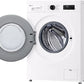 Lavadora LG F4X1009NWK - 9 kg, 1400 rpm, AI Direct Drive™, Steam™, Blanco Marfil
