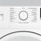 Lavadora Beko WML91433NP1 - 9 kg, 1400 rpm, Clase B, Motor Inverter, Blanco