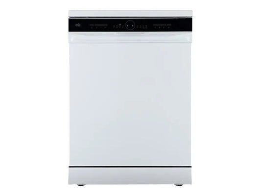 Lavavajillas OK. ODW 6061-1 E FS W - 59 cm, 13 servicios, 6 programas, blanco, libre instalación