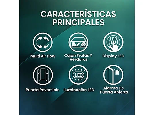 Frigorífico Combi Hisense RB390N4DWD - 304L, 186 cm, No Frost, Multi Air Flow, Blanco