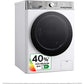 Lavadora LG F4WR9009A2W Serie 900 - 9 kg, 1400 rpm, AI Direct Drive™, TurboWash™360˚, Blanco