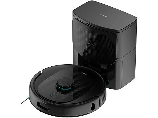Robot Aspirador y Fregasuelos Cecotec Conga 9990 AI Spin Revolution - 4 en 1, 10000 Pa, Mopas Giratorias, Base de Autovaciado, Negro