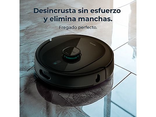 Robot Aspirador y Fregasuelos Cecotec Conga 9990 AI Spin Revolution - 4 en 1, 10000 Pa, Mopas Giratorias, Base de Autovaciado, Negro